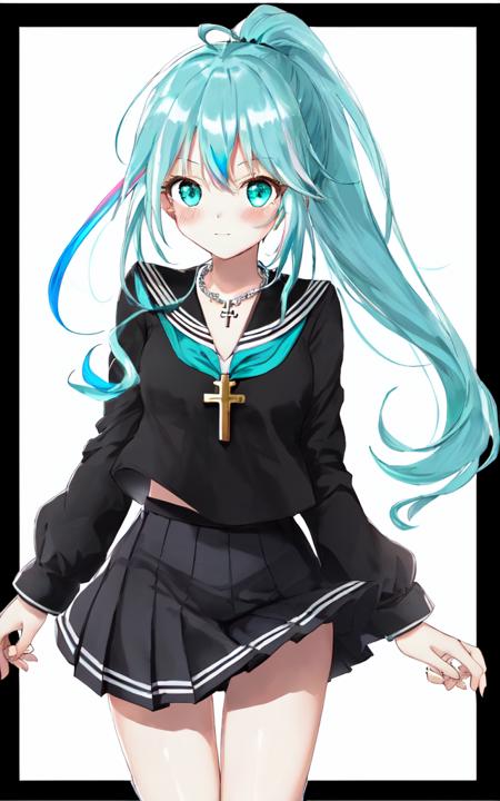 00125-111111111-caulkinumV2_AR2-[a042a21f04]-_lora_PStyleNoLine_0.0_,_1girl_blush_cute_kuudere_16years_old_petite_shiny_hair_[[gradient_partially_[silver_limegreen_0.1]_blue.png